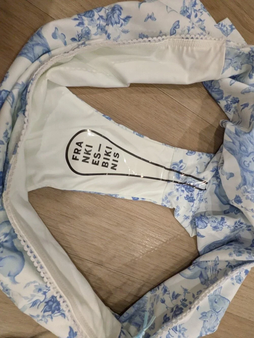 Frankie's Bikini White Deer Lisa Swim Bottoms size XXL NWT